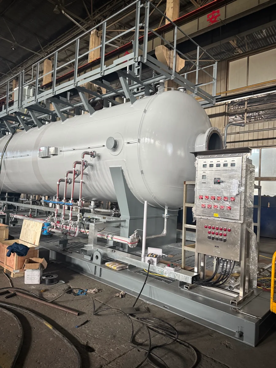 Control cabinet and package piping