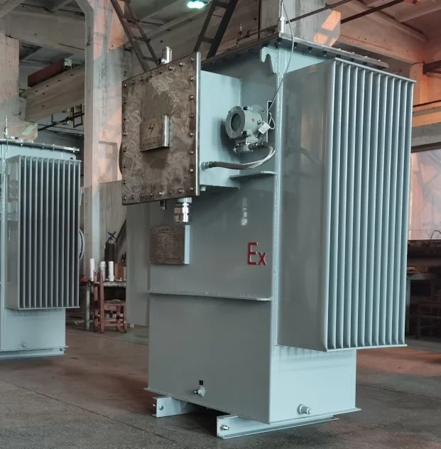 Desalter transformer photographed in the group workshop
