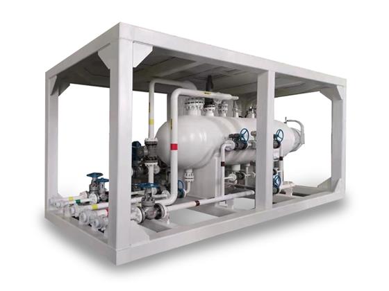 Skid-mounted oil-water separator